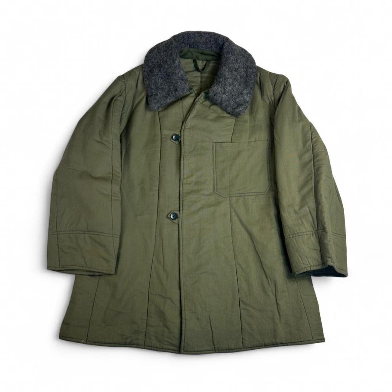 Vintage 1980s Hungarian Quilted Military Parka Jacket