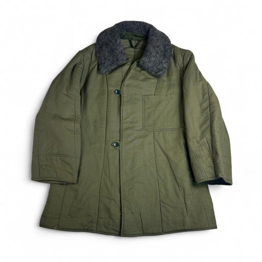 Vintage 1980s Hungarian Quilted Military Parka Jacket