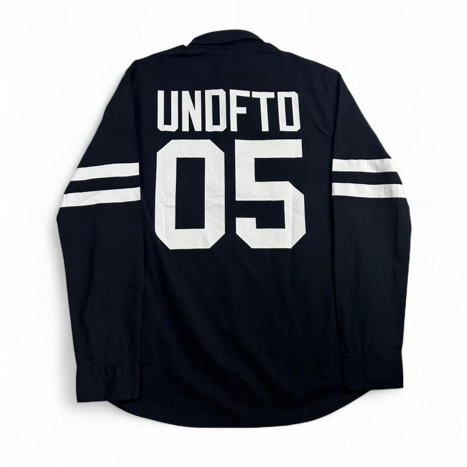 Undefeated Jersey Striped Long Sleeve Button Up Shirt Size S