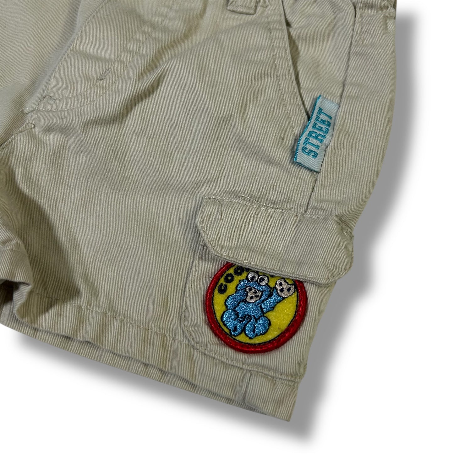 Vintage Sesame Street Cookie Monster Kid Shorts