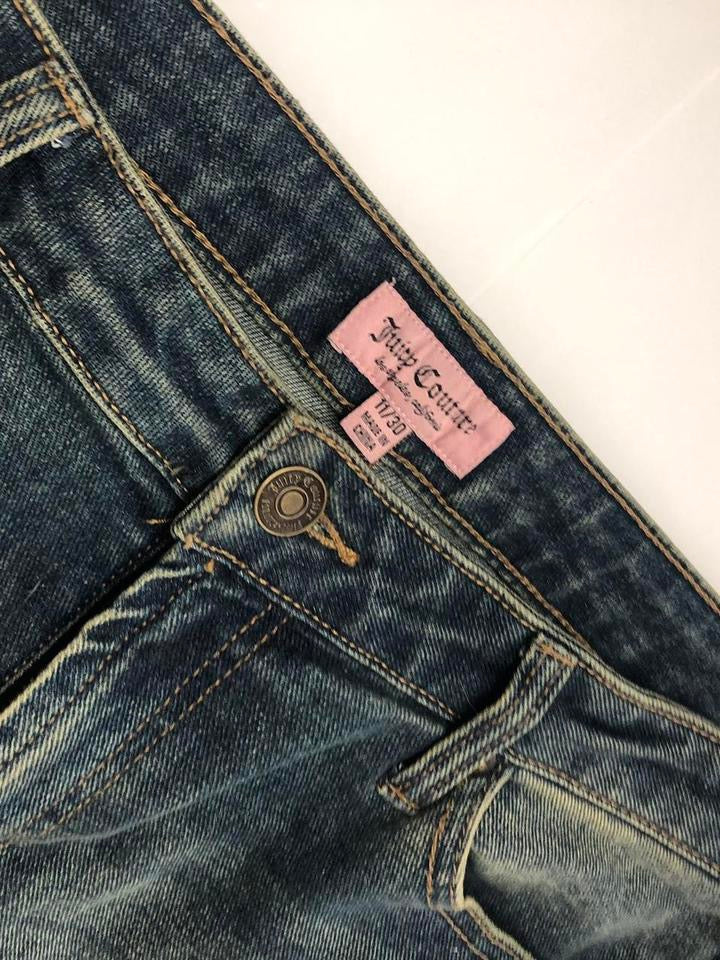 Juicy Couture Low Rise Flare Jeans Rhinestones Lunita