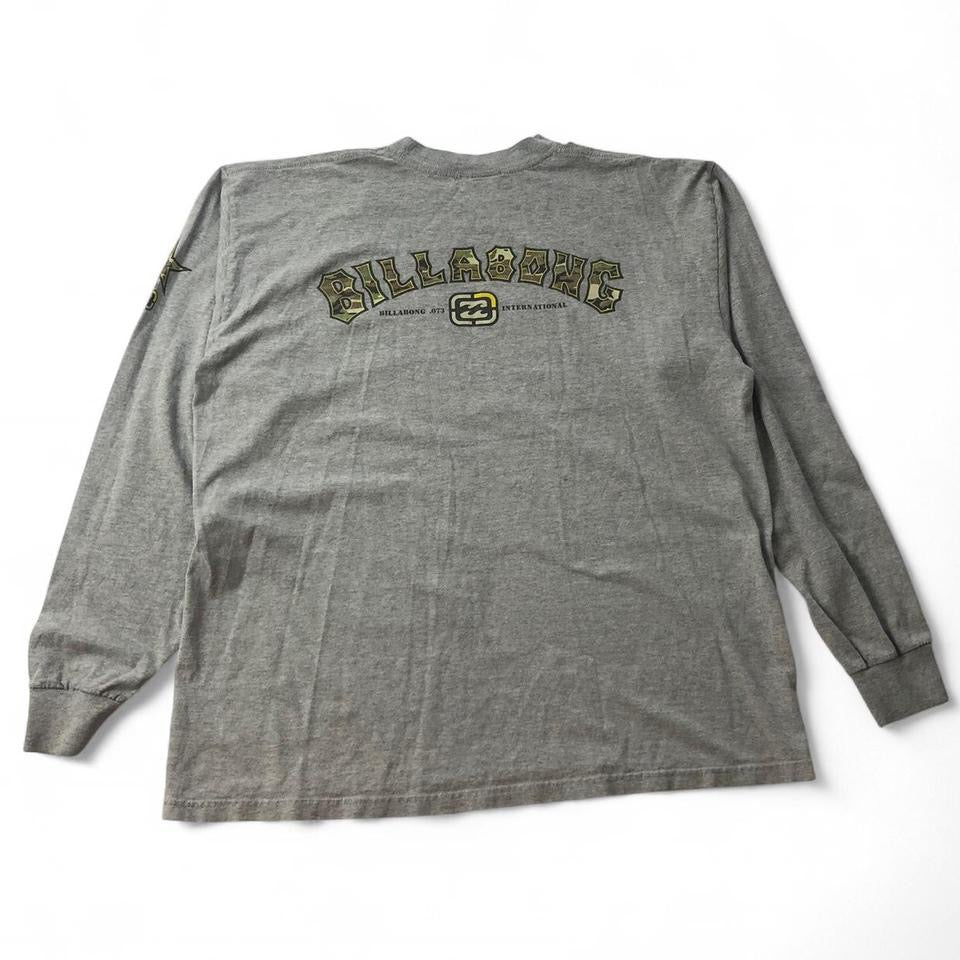Vintage Billabong Camo Army Long Sleeve Shirt