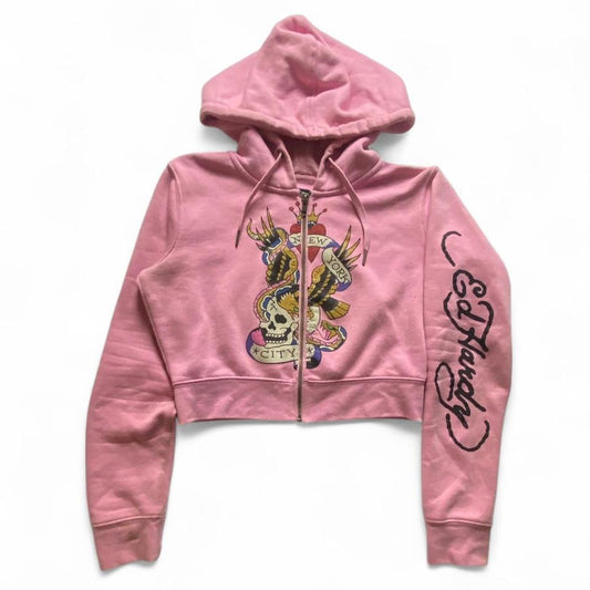 Y2k Ed Hardy Women’s Zip Up Hoodie