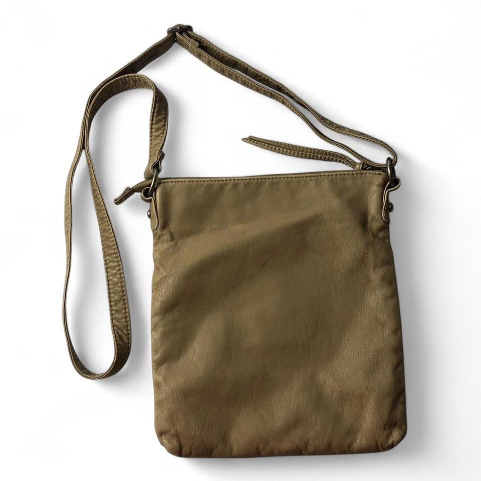 Y2k Maunces Leather Stud Crossbody Bag