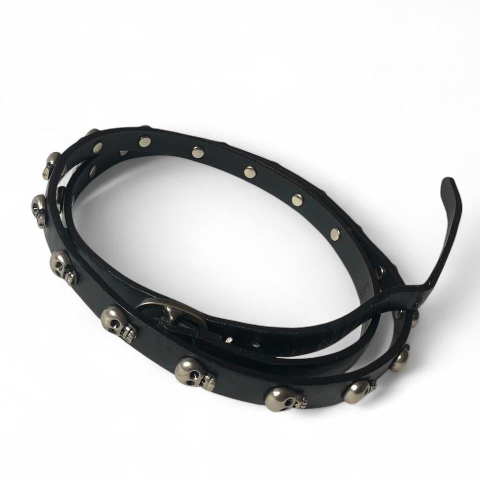 Vintage Leather Skull Belt