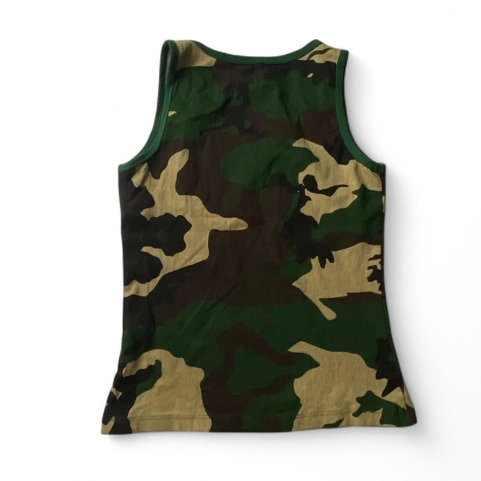 2000’s C&F Camo Rhinestone Women’s Tank Top