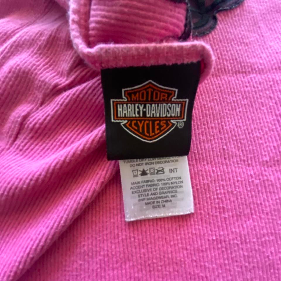 Y2k Harley Davidson Lace Thermal Women’s Tank Top