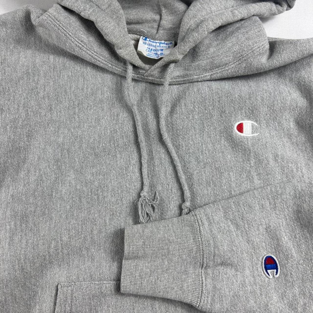 Vintage Y2K Champion Reverse Weave Gray Hoodie