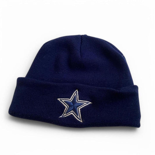 Vintage Dallas Cowboys Logo NFL Navy Knitted Embroidered Beanie