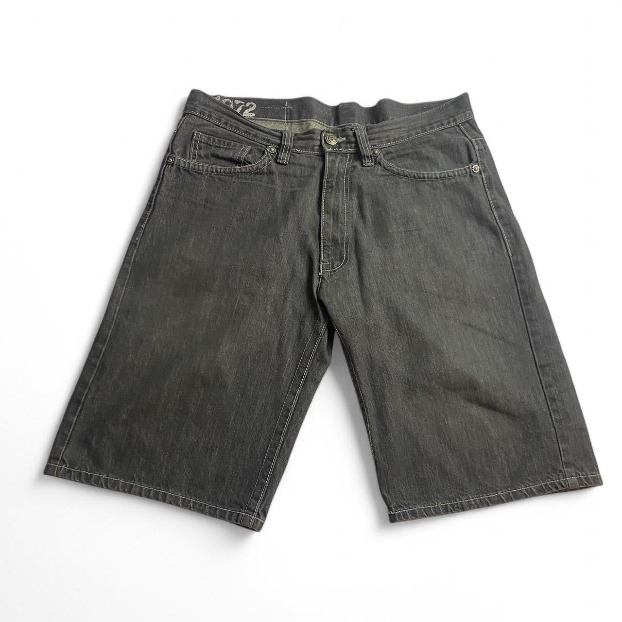 Ecko Baggy Embroidered Logo Denim Shorts