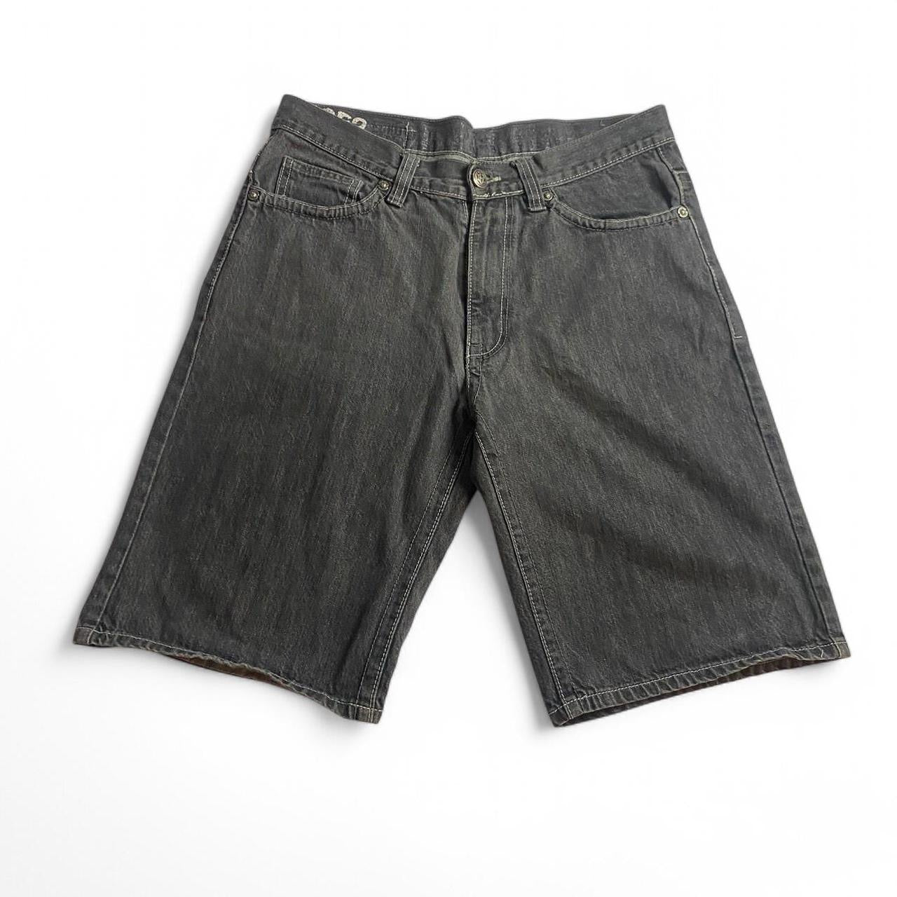 Ecko Baggy Embroidered Logo Denim Shorts
