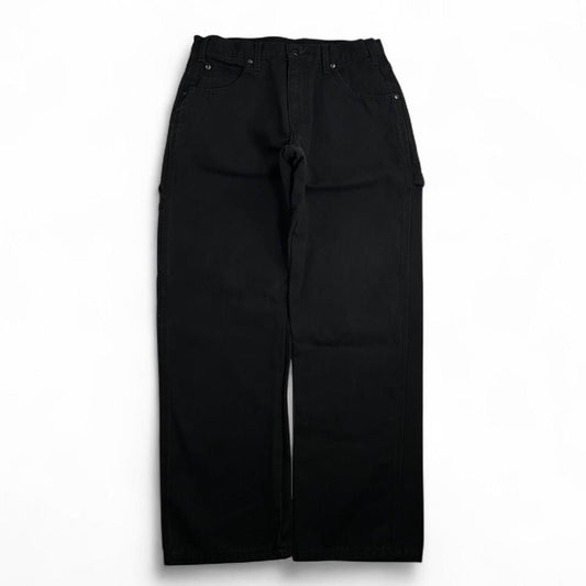 Vintage Dickies Black Canvas Carpenter Pants Size 32 x 30