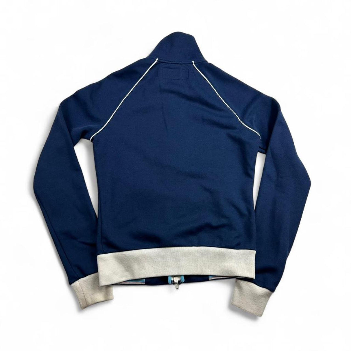 2000s Abercrombie & Fitch Blue Spell Out Women’s Track Suit Dual Zip Up Jacket Size M
