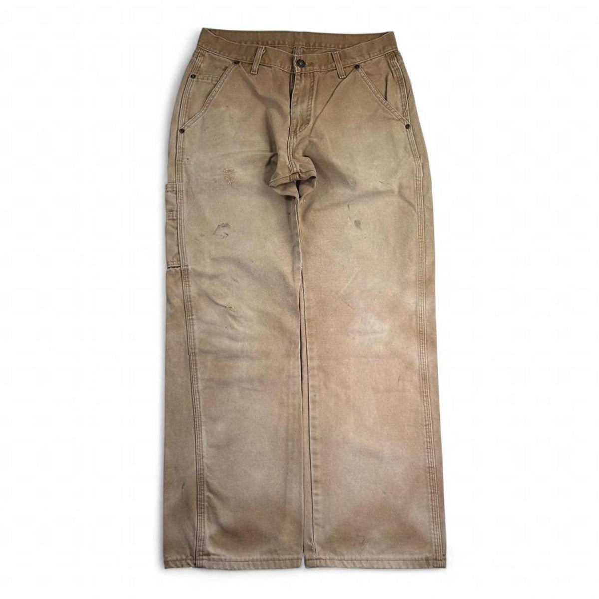 Vintage Dickies Faded Brown Canvas Carpenter Pants Size 30