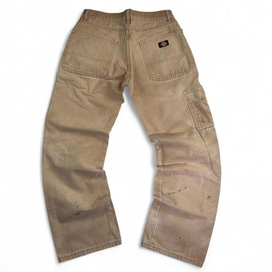 Vintage Dickies Faded Brown Canvas Carpenter Pants Size 30