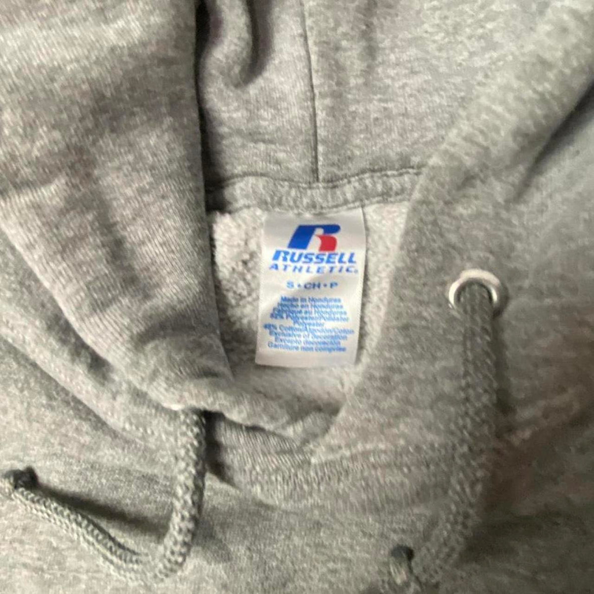 Vintage Blank Grey Russell Athletic Hoodie Size S