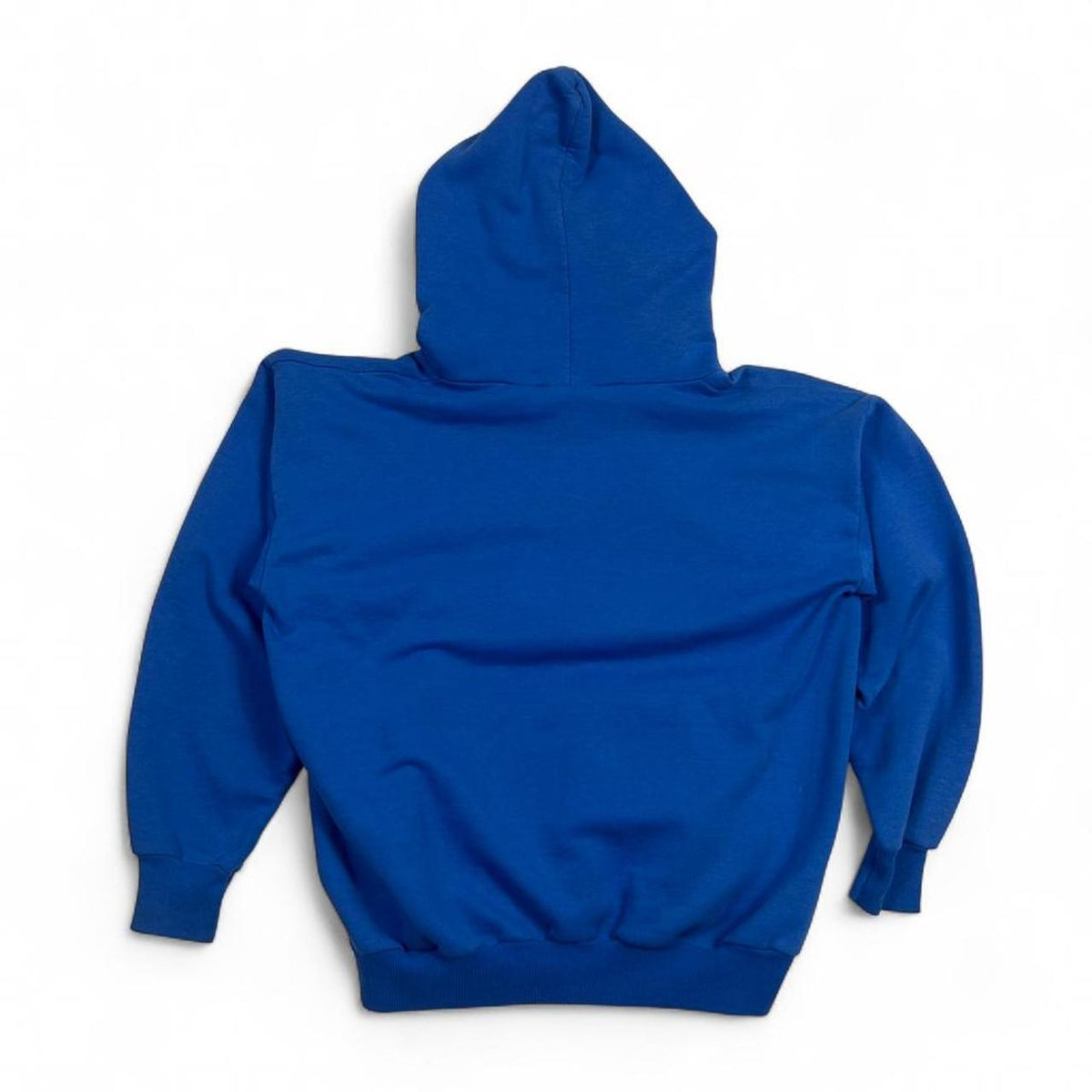 Vintage Faded Blank Hanes Women's Blue Hoodie Size S